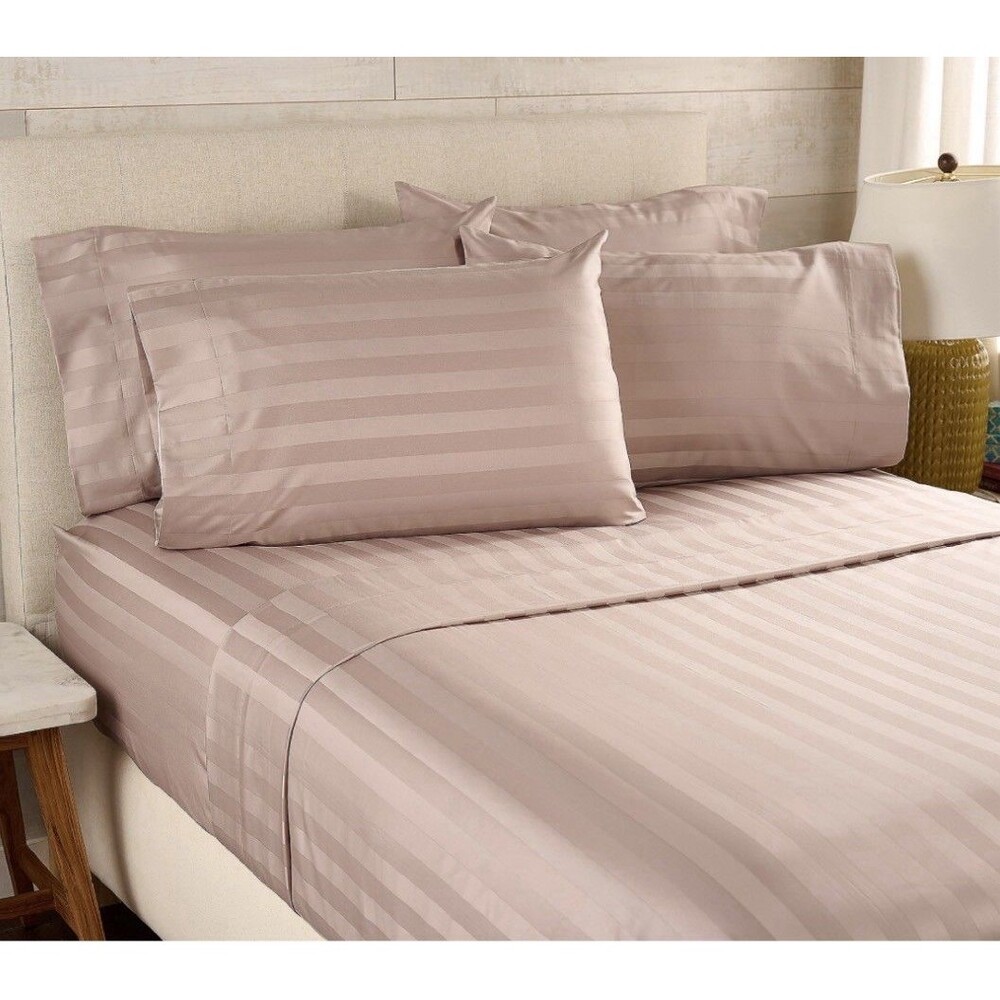 Northern Nights Wrinkle Defense Dobby Stripe Sheet Set with 2 Cases - Twin Size